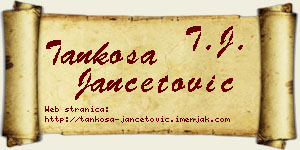 Tankosa Jančetović vizit kartica